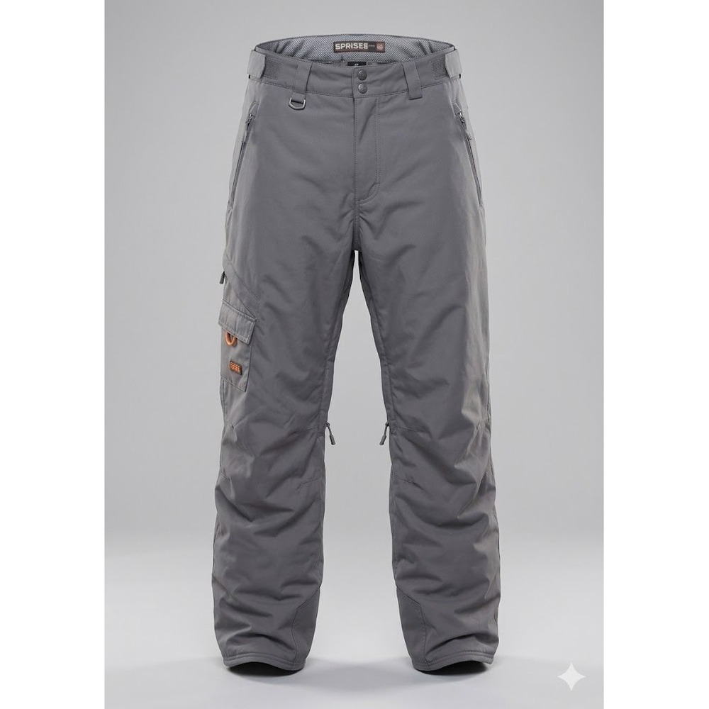 Vintage 686 Enterprises Snowboard Pants Unisex Size L Gray Cargo Tech